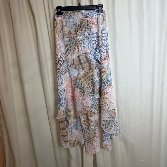 NWT White House Black Market Spring wrap Floral Skirt size 00 - Picture 1 of 3